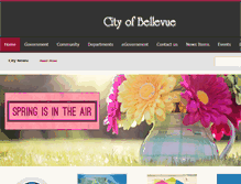 Tablet Screenshot of cityofbellevue.com